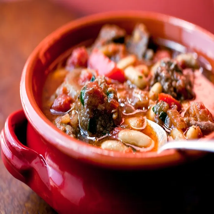 Gluten-Free Nut-Free Spanish-style slow-cooked lamb shoulder & beans — Spanish recipe