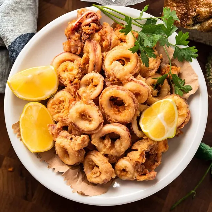 Vegan Vegetarian Fried calamari — Spanish recipe
