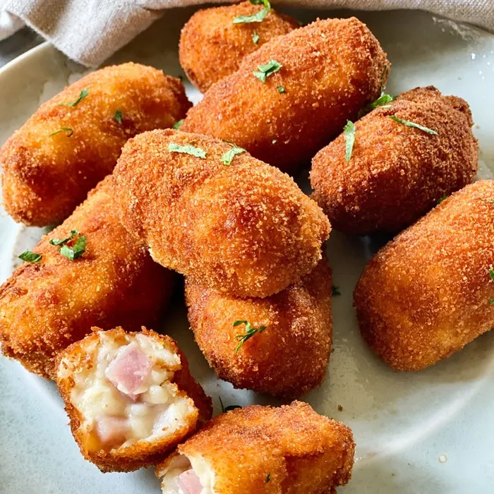 Vegetarian Nut-Free Ham croquetas — Spanish recipe