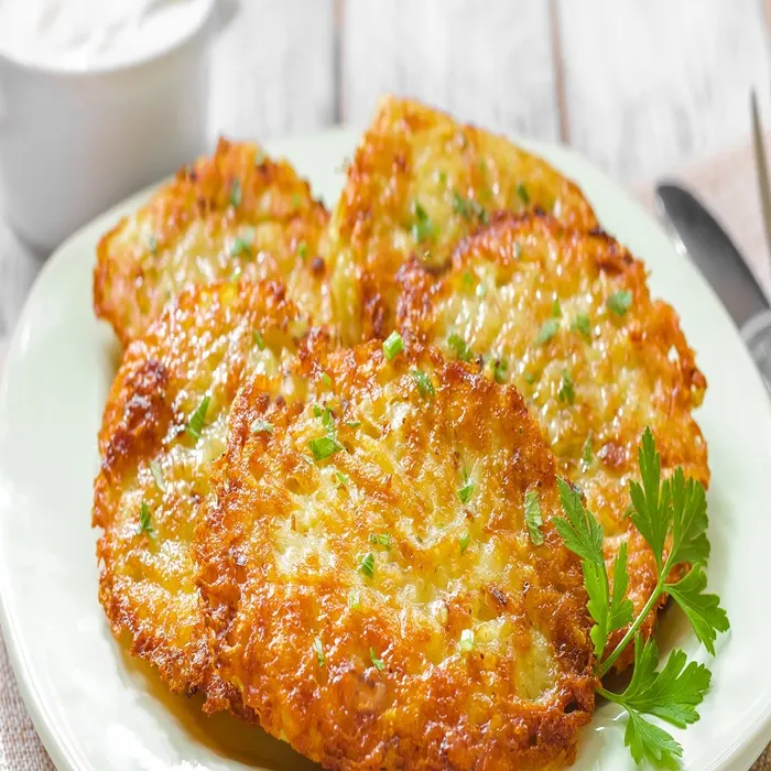 Vegetarian Dairy-Free Zemiakové Placky — Slovakia recipe