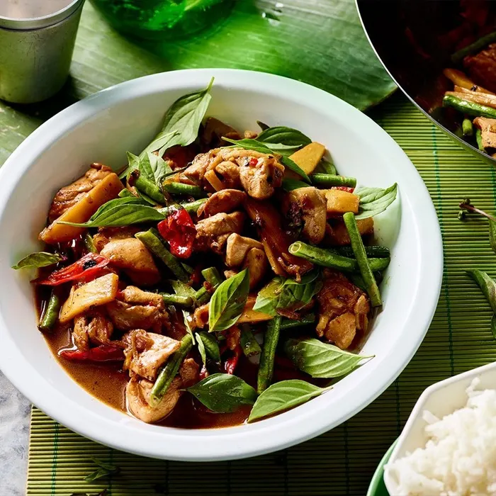 Dairy-Free Nut-Free Stir-fried chicken with chilies & basil — Thai recipe