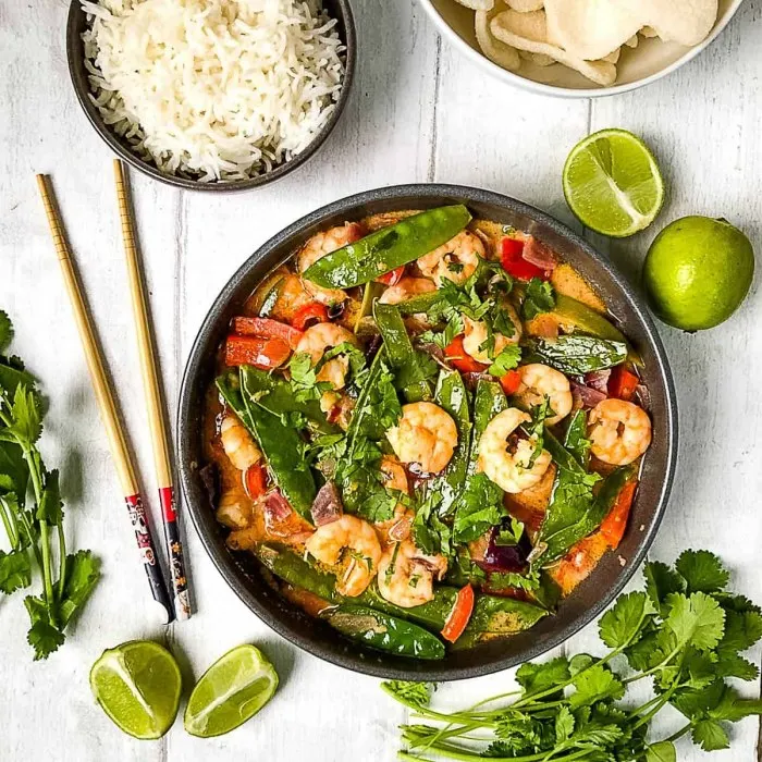 Gluten-Free Keto Thai prawn curry — Thai recipe
