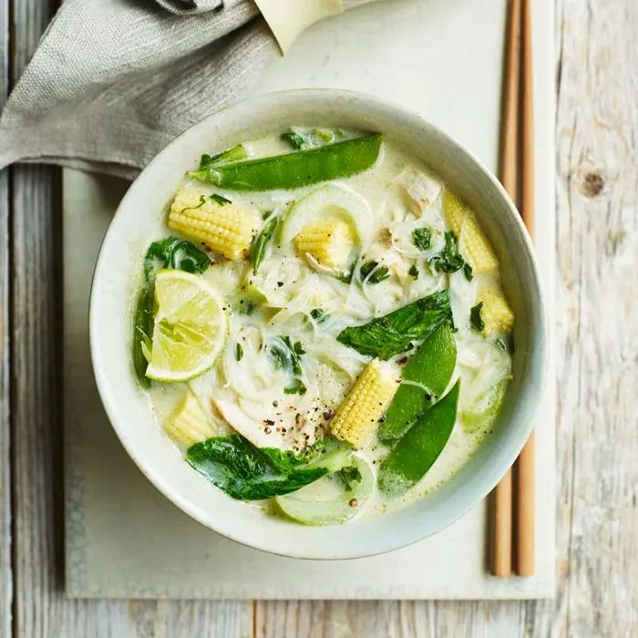 Gluten-Free Nut-Free Thai green chicken soup — Thai recipe