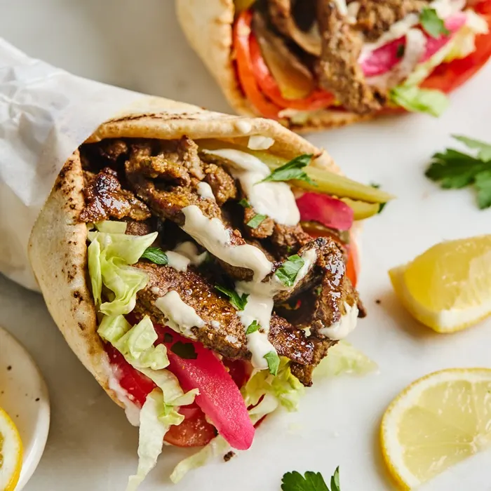 Gluten-Free Dairy-Free Shawarma chuck roast wrap — Saudi Arabian recipe