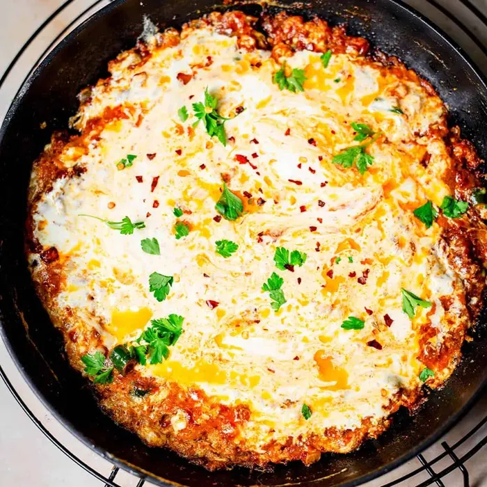 Vegetarian Gluten-Free Yemeni Lahsa (Elite Shakshuka) — Saudi Arabian recipe