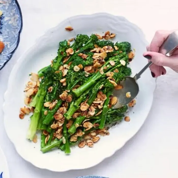 Dairy-Free Nut-Free Purple sprouting broccoli tempura with nuoc cham — Vietnamese recipe