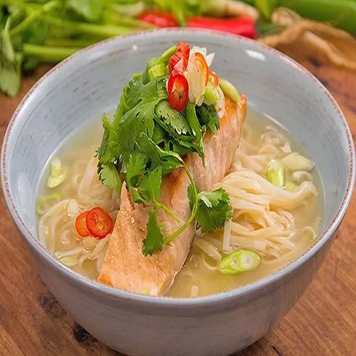 Dairy-Free Nut-Free Salmon noodle soup — Vietnamese recipe