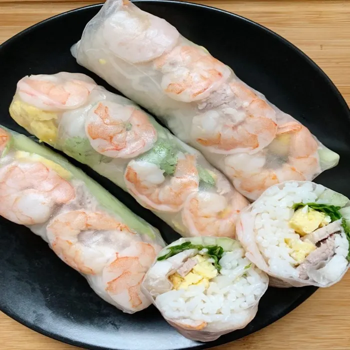 Gluten-Free Dairy-Free Vietnamese prawn spiralized rolls — Vietnamese recipe