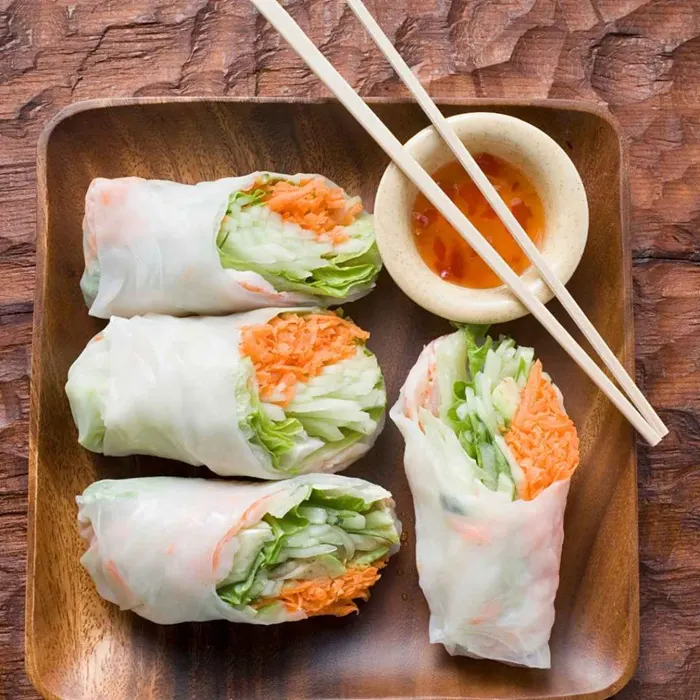 Dairy-Free Nut-Free Salmon noodle wraps — Vietnamese recipe