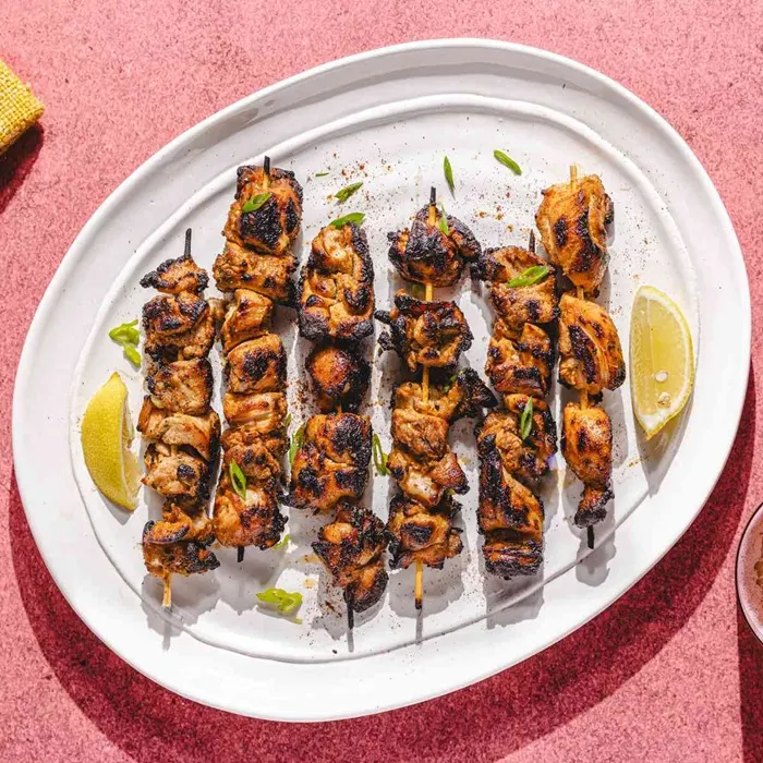 Gluten-Free Dairy-Free Smoky chicken skewers — Turkish recipe