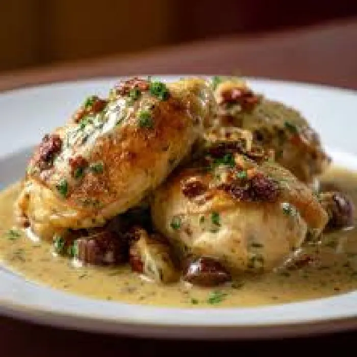 Shellfish-Free Egg-Free Roasted chicken with creamy walnut sauce — Turkish recipe