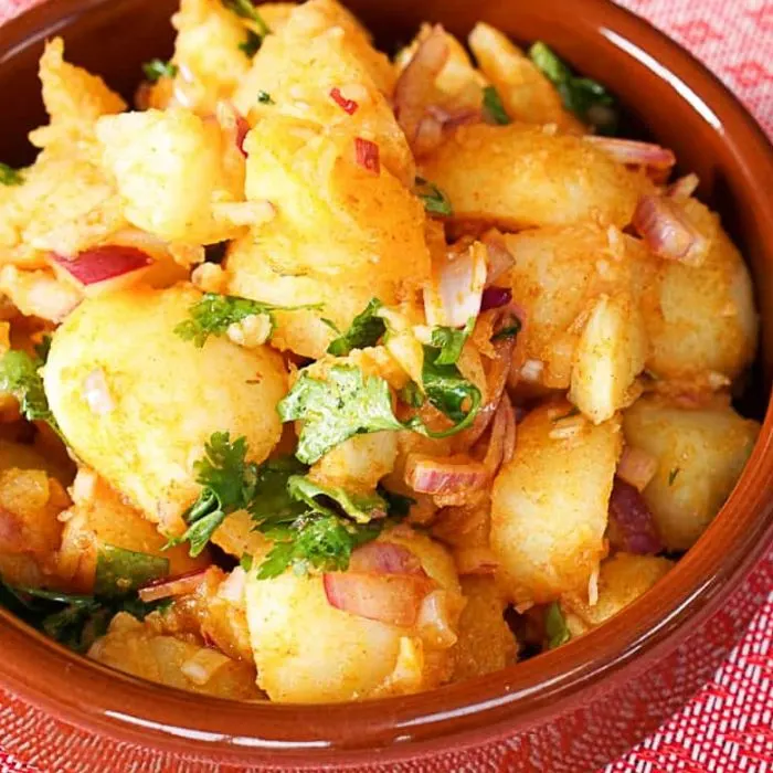 Vegetarian Gluten-Free Sweet potato salad — Turkish recipe