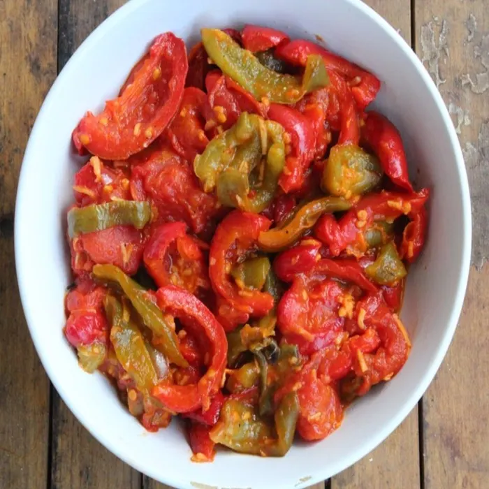 Vegan Vegetarian Algerian Flafla (Bell Pepper Salad) — Algerian recipe