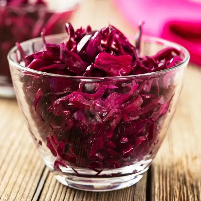 Vegan Vegetarian Beetroot & red cabbage sauerkraut — Polish recipe