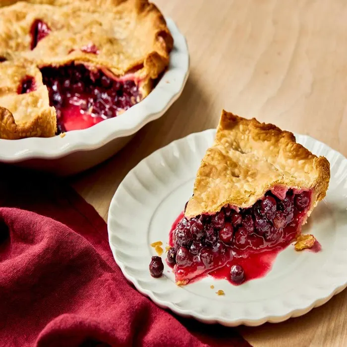 Vegetarian Nut-Free Saskatoon Pie — Canadian recipe