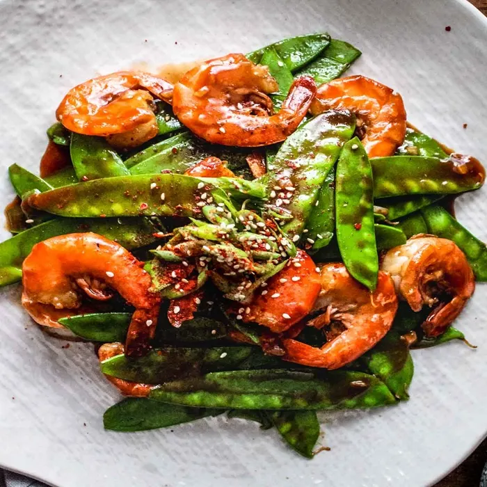 Dairy-Free Egg-Free Shrimp With Snow Peas — Chinese recipe