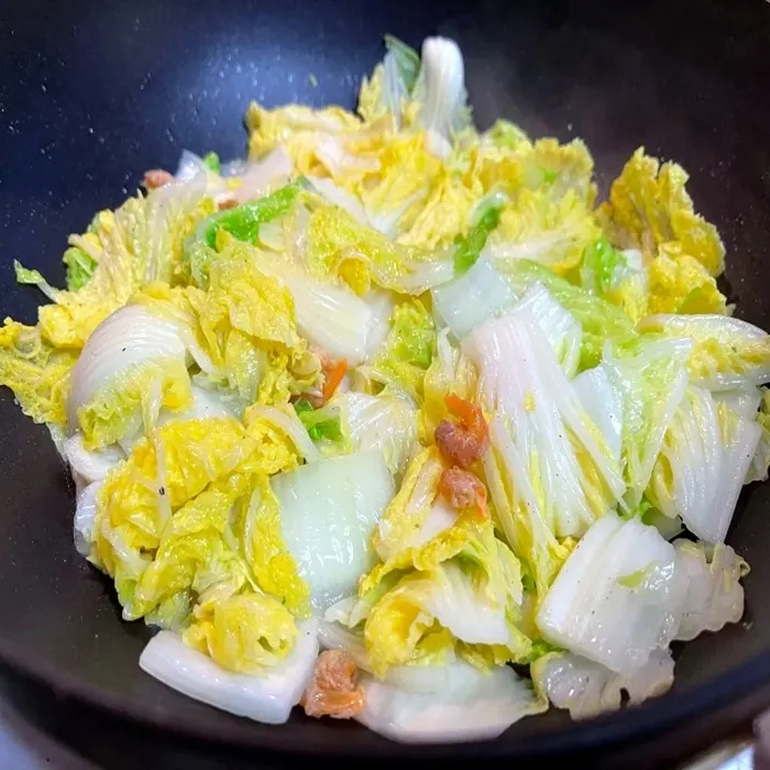 Dairy-Free Egg-Free Napa Cabbage with Dried Shrimp — Chinese recipe