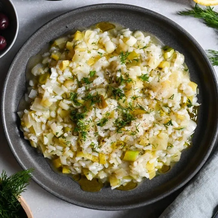 Gluten-Free Dairy-Free Presh me Oriz Leek and Rice Bake