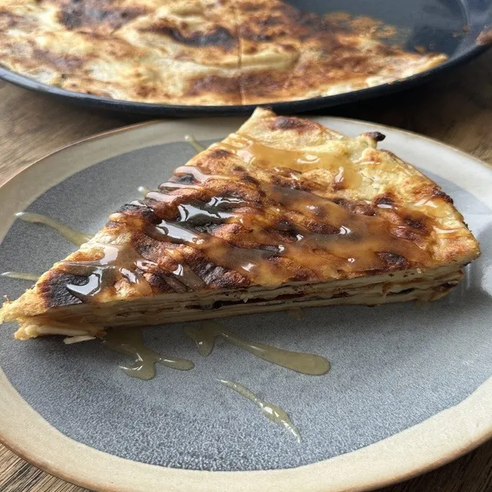 Vegetarian Nut-Free Flija Layered Pancake / Crepe