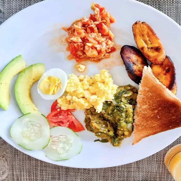Vegetarian Gluten-Free Antiguan Breakfast (Chop Up and ‘Saltfish’)