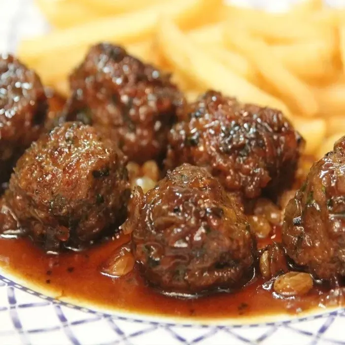 Nut-Free Shellfish-Free Belgian Meatballs in Liège Syrup Sauce