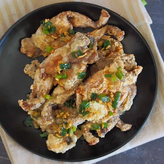 Vegetarian Gluten-Free Frog Legs Recipe in Garlic Butter