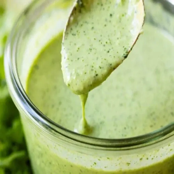 Vegan Vegetarian Creamy Aji green sauce