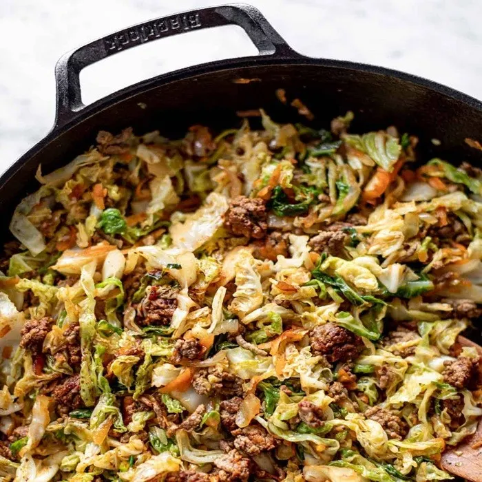 Gluten-Free Dairy-Free Cabbage with Ground Beef