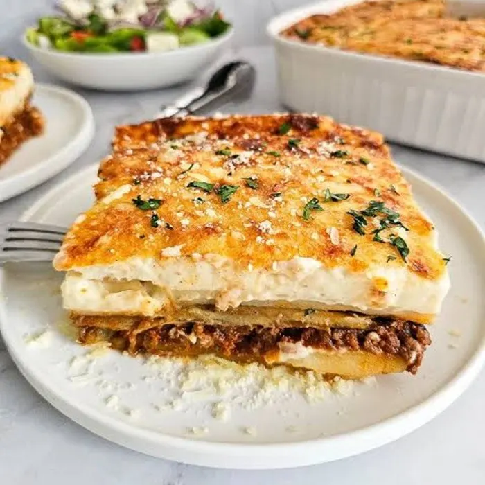 Nut-Free Shellfish-Free Potato Moussaka Recipe