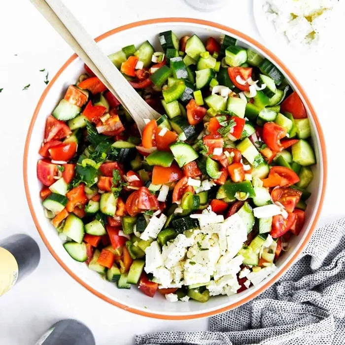 Vegan Vegetarian Shopska Salad
