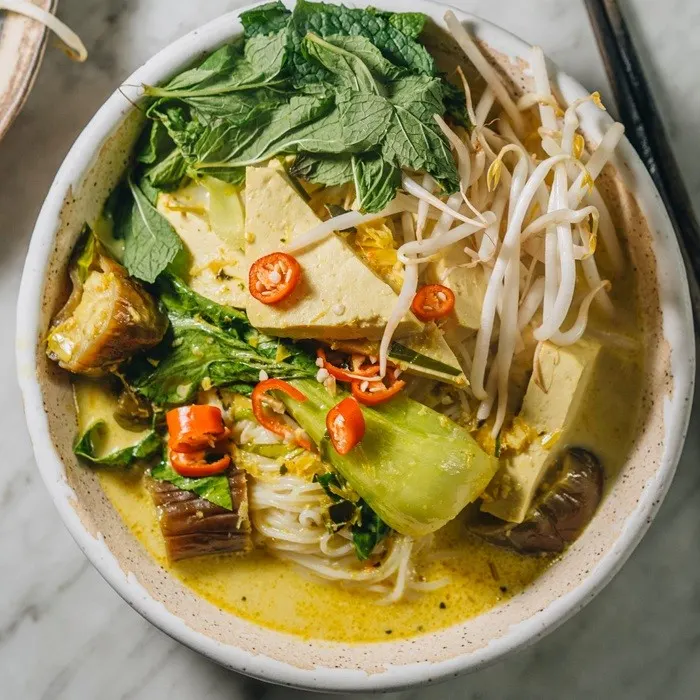 Dairy-Free Nut-Free Nom Banh Chok – Cambodian Noodle Soup