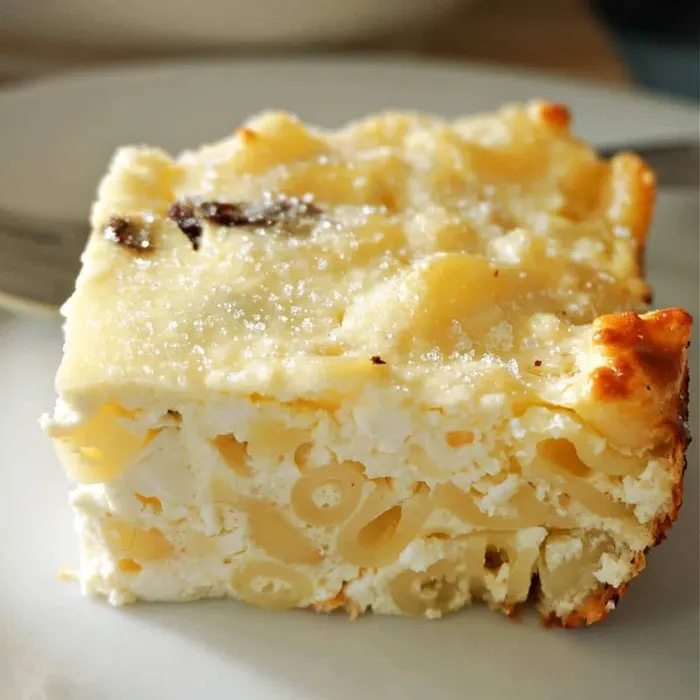 Vegetarian Nut-Free Macaroni Pudding