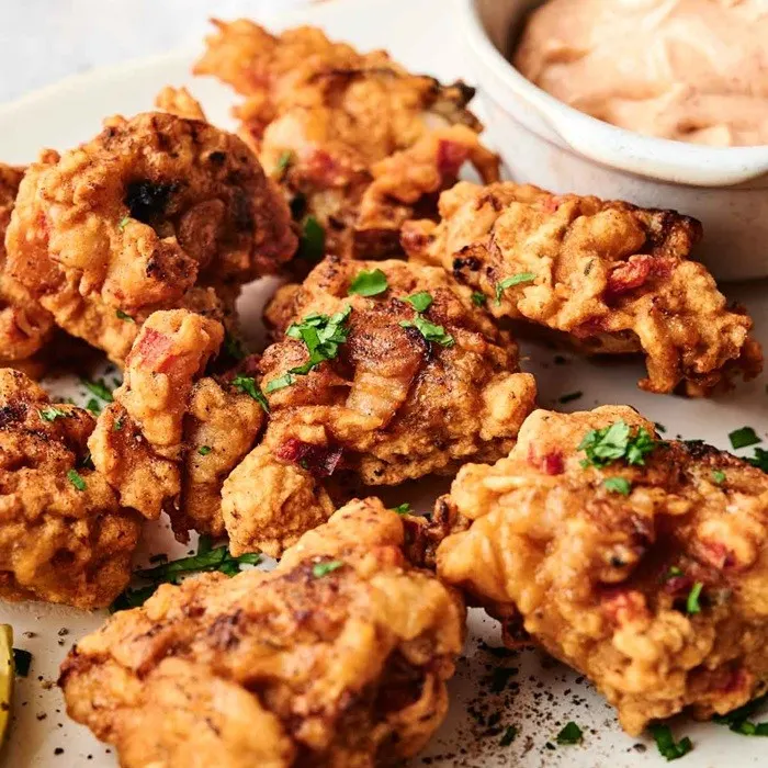 Vegetarian Dairy-Free Conch Fritters
