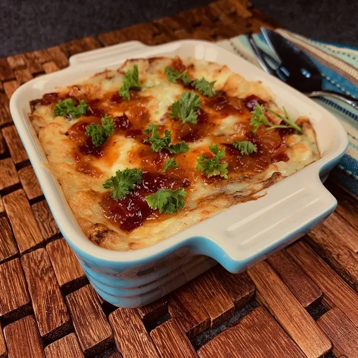 Gluten-Free Nut-Free Pastel de Papas (Chilean Potato Pie)