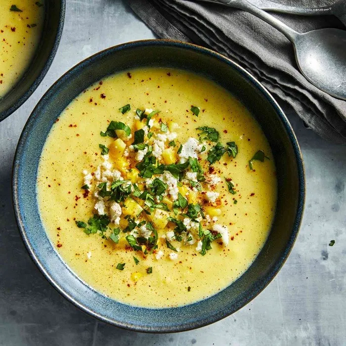 Vegetarian Gluten-Free Creamy Corn Soup Recipe