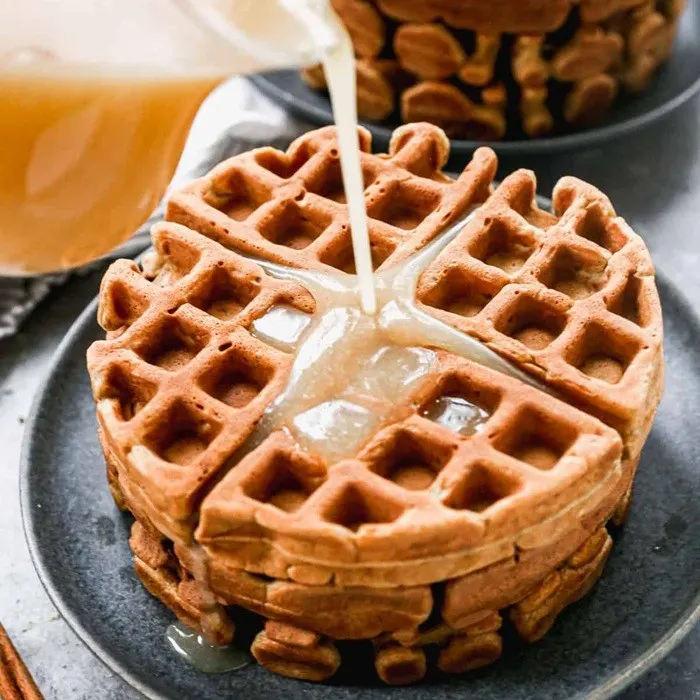 Vegetarian Nut-Free Gingerbread Waffles